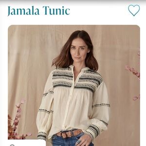 SUNDANCE ALAMWAR NWT JAMALA TUNIC in ivory - XS